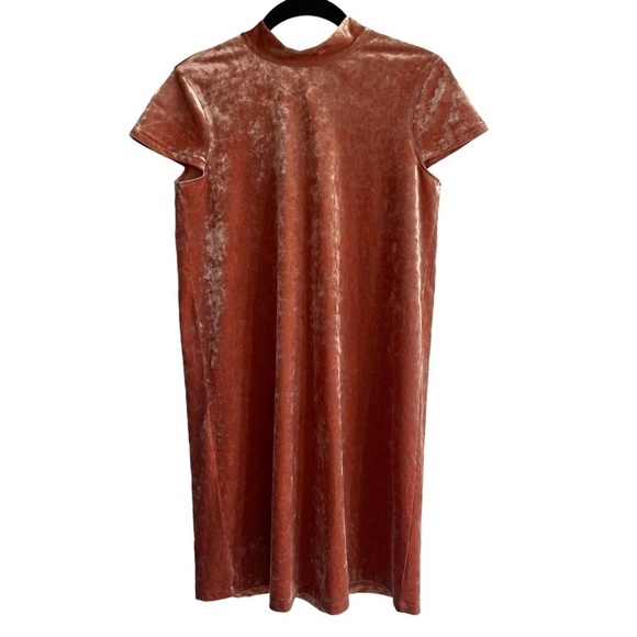 Madewell Crushed Velvet Mockneck Dress, Size XS - Picture 4 of 9